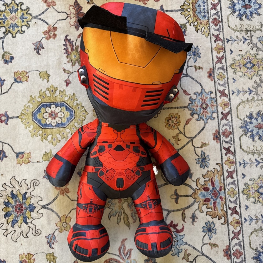 JUMBO Huge Halo Red Spartan Plush 27" Bandai Namco 2019 Clean